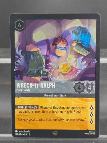 Disney lorcana wreck ralph - disney,