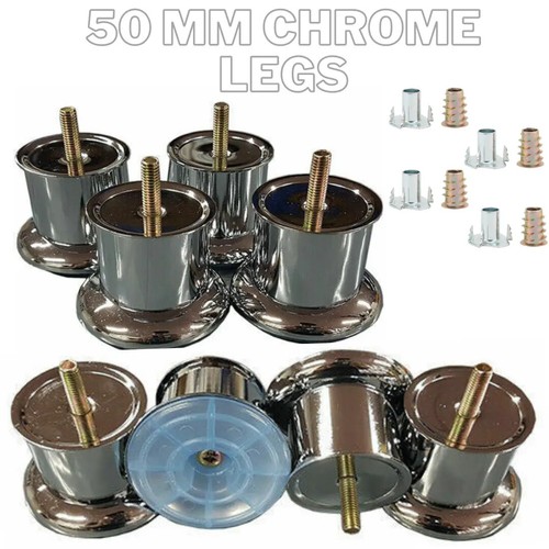 12x metal chrome legs - 1/12x,