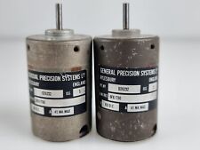 2x General Precision 100V DC PM Tachogenerator Motors D26232 RAF 6FX/730 Vintage