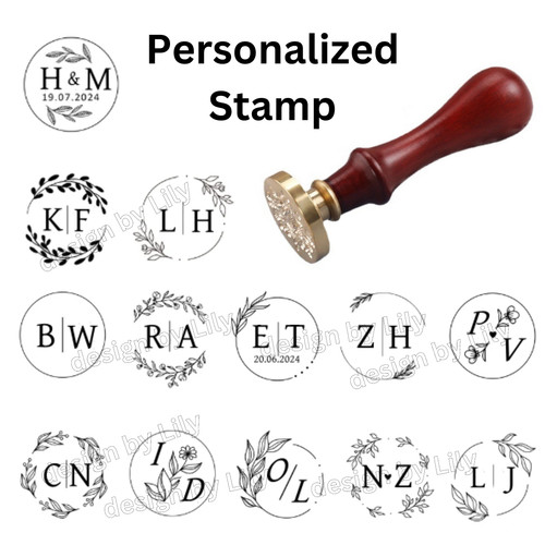 Personalised wax seal stamp - personalised,