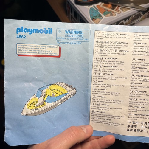 Playmobil 4862 speedboat - 4862,