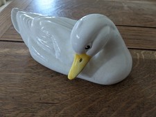 Ceramic Duck/Goose  Made In Portugal 10 In Long , Vintage Circa 1990