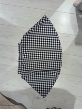 Plaid Skirt Xs/S Black and