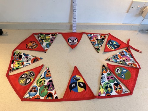 Lucha libre bunting - bunting, hanging