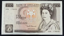 Old Ten £10 Pound Note Near
