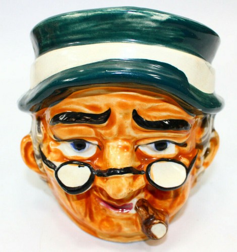Ceramic pirate head ashtray - pirate, 5"