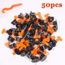 50/200pcs Tile Leveling System Kit Reusable Tile Spacer Wall Floor Clips Tool UK