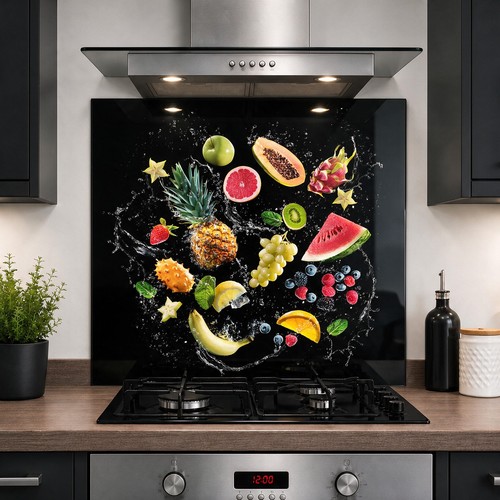 Printed glass kitchen - printed,