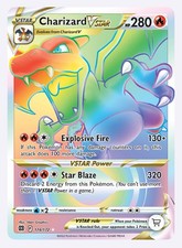 Pokémon TCG Charizard vstar Rainbow Rare Brilliant Stars