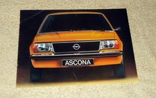 Opel Ascona B 8 page brochure