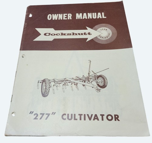 Cockshutt 277 cultivator - 277, owner