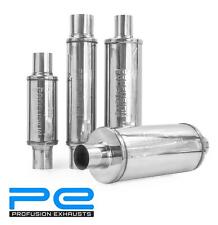 Exhaust Muffler Free Flowing Silencer High Performance Resonator Stainless Steel