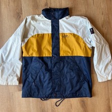 Vintage BURBERRY windbreak coat jacket blue yellow white mens size M Nautical