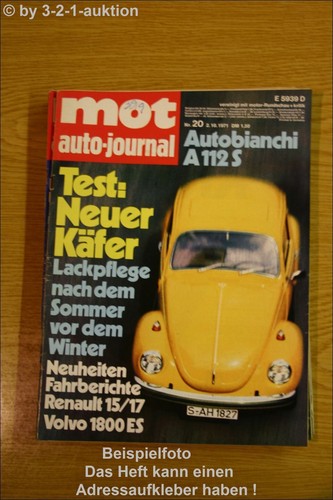 Mot beetle volvo 1800 - 20/71,