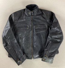 Leather biker jacket cafe - leather,