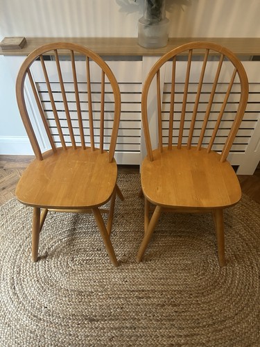 Pair vintage hoop back dining - back,