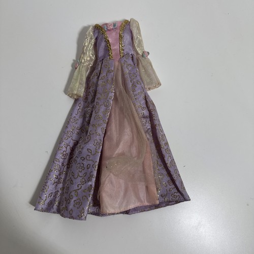 2001 barbie rapunzel doll gown - doll,