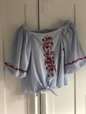 ZARA Women tie Front Top