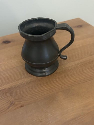Victorian pewter measure - victorian,