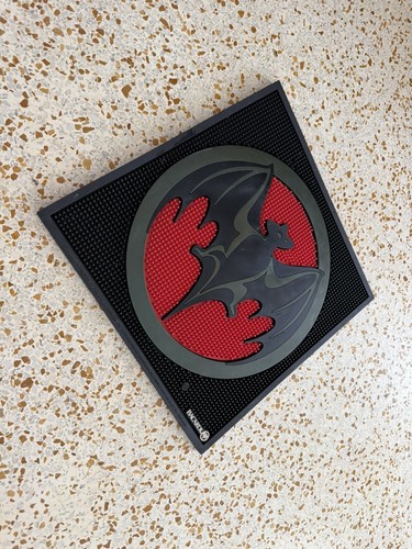 Bacardi rubber bar mat in - rubber, 16"