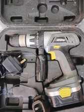 cordless drill with battery and charger (CHALLENGER DRILL) IN BLACK AND ORANGE