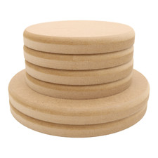 Wooden MDF Circle Round Top Edge 10-30cm Disk Blanks Craft Shape Pack 1,2,3,5