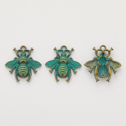 Bee charms antique - bee,