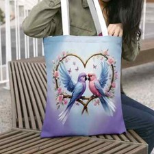 Bird couple shopping tote - -, /tote