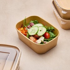 Kraft Food Container with PP