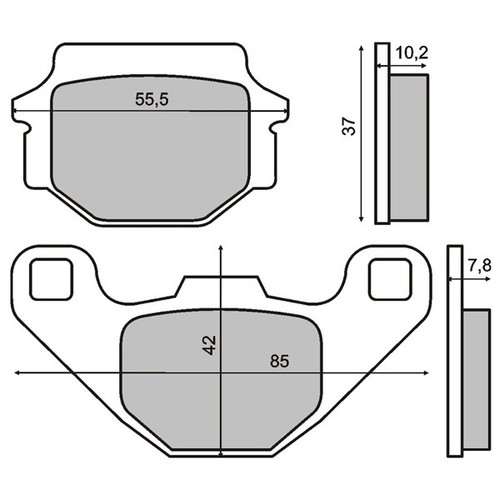 Front brake pads - front,