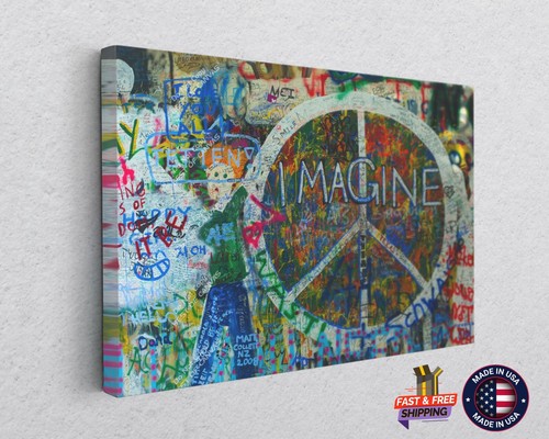 Banksy canvas print hippie - print,