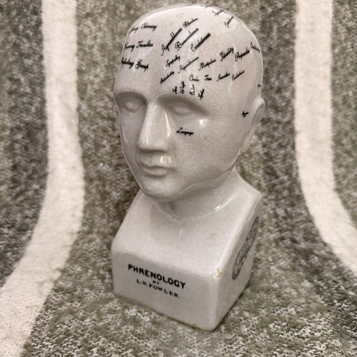 Vintage ceramic phrenology - ceramic,