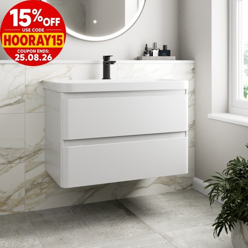 Bathroom wall hung vanity unit - hung,