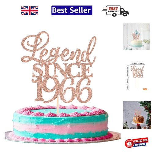 Glitter legend since - 1966, cake