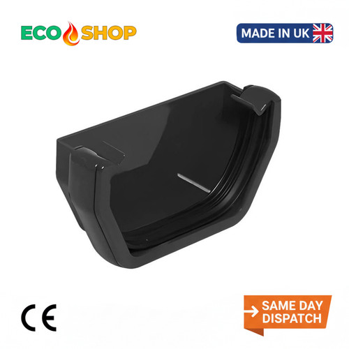 Square gutter external stop - square,