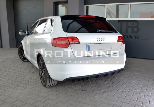 Rs3 look rear bumper diffuser - rs3,
