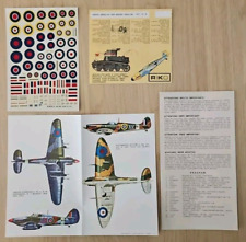 ESCI Decal 1:72 N.16 - G.B. - National Insigna And Victories Gained - Spitfire 