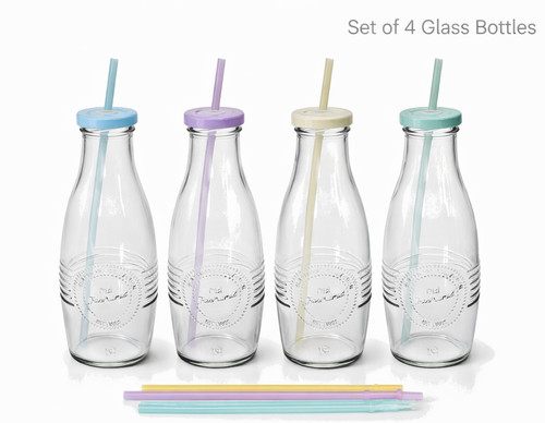 Vtg style glass milk bottle - style,