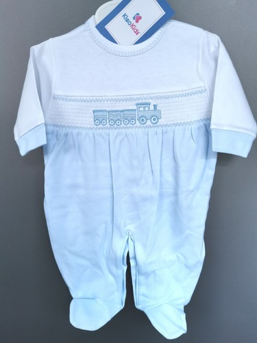Baby boys smocked train - baby,