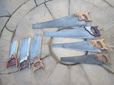 Vintage Saws job lot including Tyzack, Spear and Jackson and Slack Sellars & Co