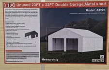 23ft X 22ft Double Garage Metal Shed