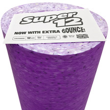 Super 12 Carpet Underlay 12mm Thick Foam Extra Bounce - 15.07m2 Roll