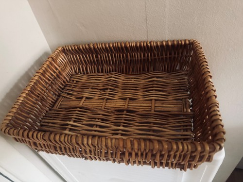 Woven wicker rectangular - wicker,