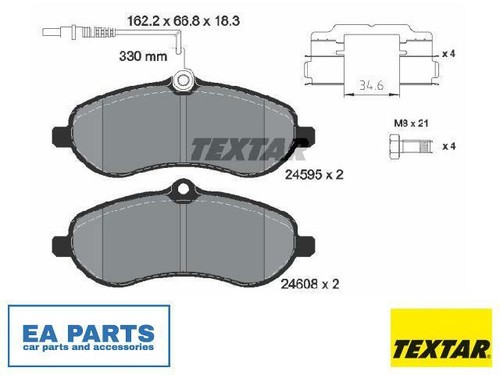 Brake pad set - pad,