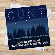 Rude birthday card - rude, him