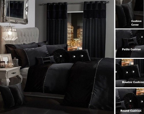 Bling crushed velvet duvet - crushed,