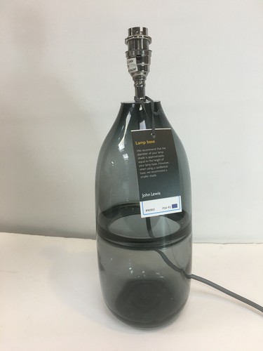 Black smoke glass table lamp - smoke,
