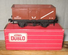 HORNBY DUBLO 4656 16- TON MINERAL  WAGON   [BROWN] .