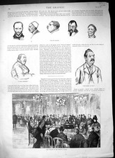 Old 1886 Monte Carlo Casino Gambling Saloon Players Roulette Table Go 19th