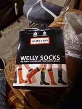 Hunter fleece womens welly socks yellow size 3-5